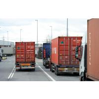 0520_0266 Containertransport Strasse mit LKW: Lastkraftwagen. | 